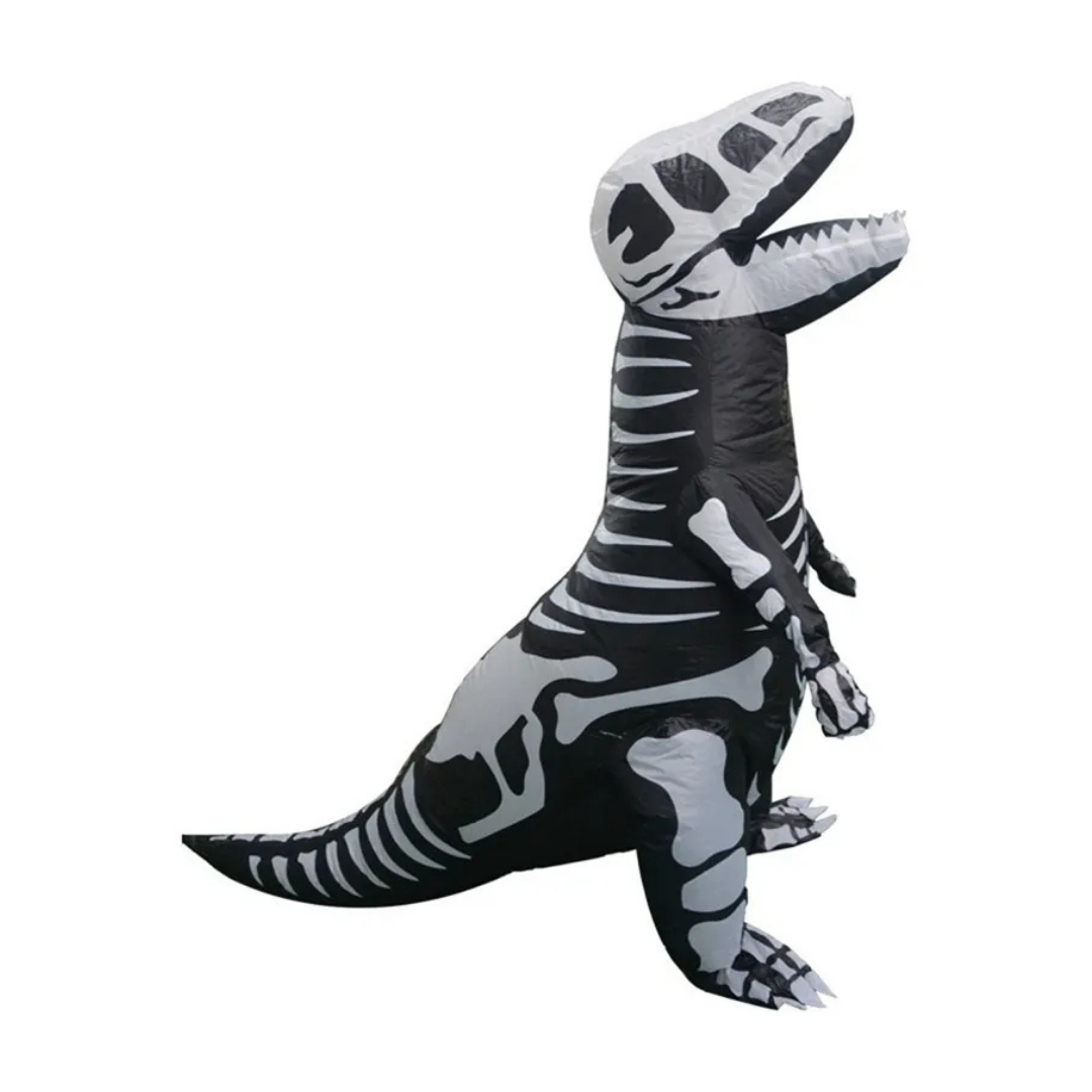 DISFRAZ INFLABLE DE DINOSAURIO ESQUELETO