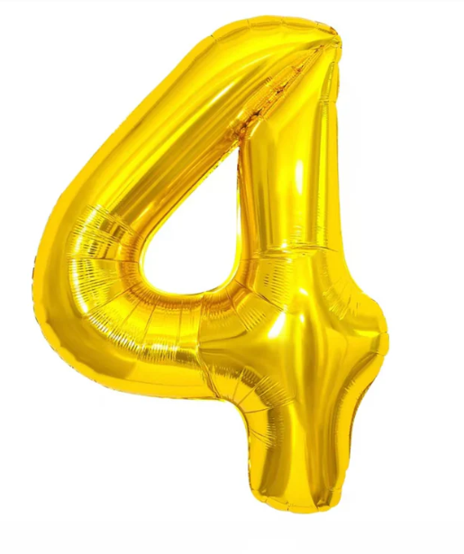 GLOBO METALICO NUMERO 4