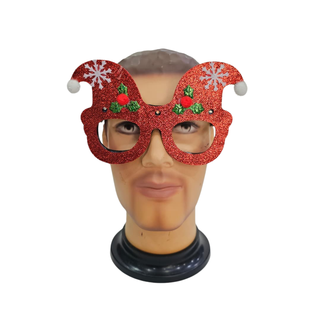 GAFAS NAVIDAD EN FORMA DE GORRITOS CON LUCES