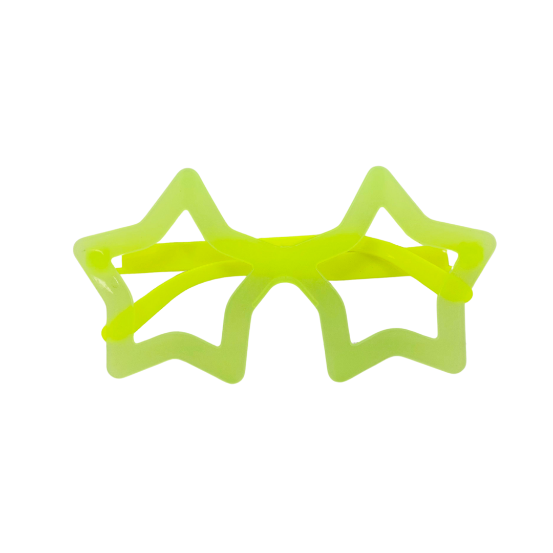 GAFAS NEON PASTA ESTRELLAS