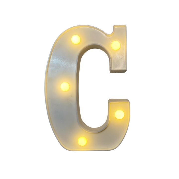 Lámparas de letras