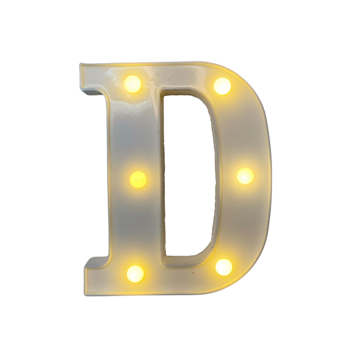 Lámparas de letras