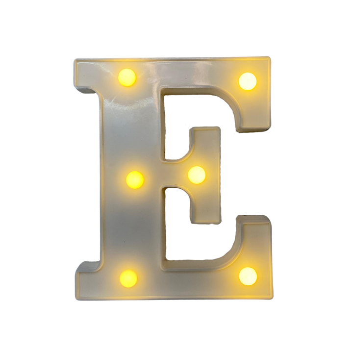 Lámparas de letras