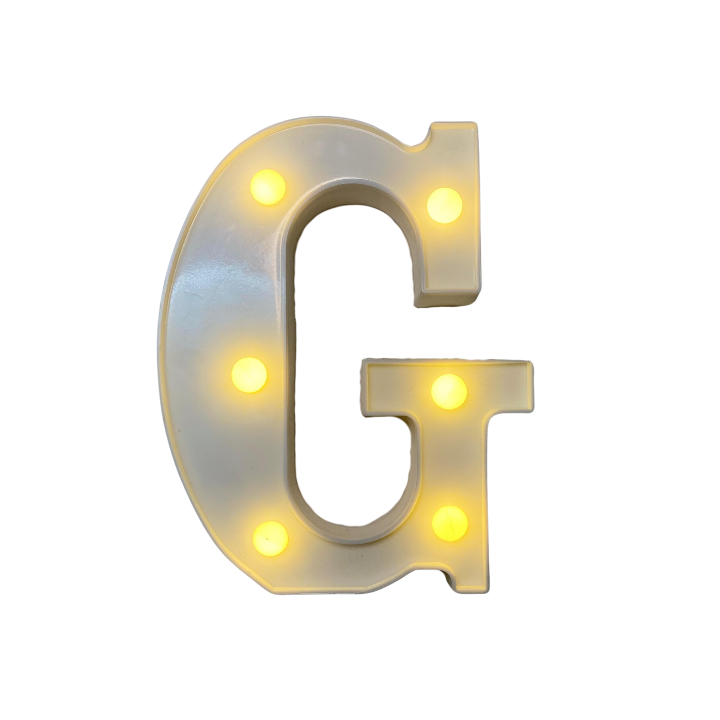 Lámparas de letras