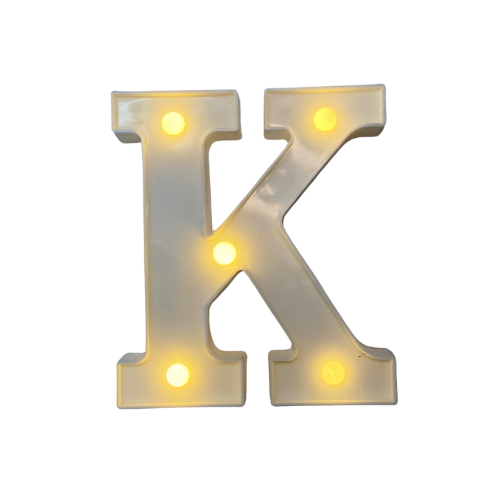Lámparas de letras