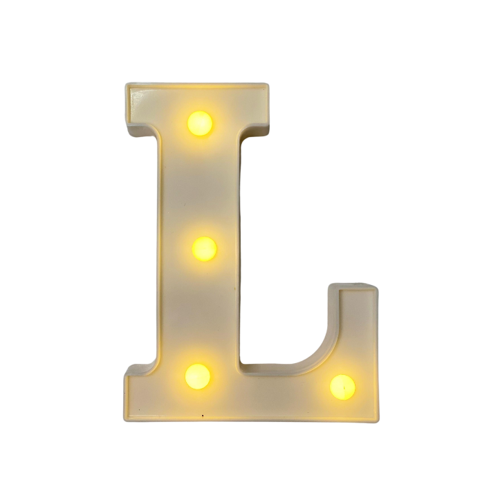 Lámparas de letras