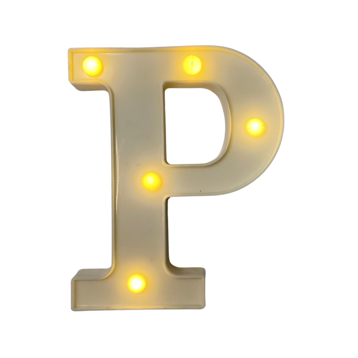 Lámparas de letras