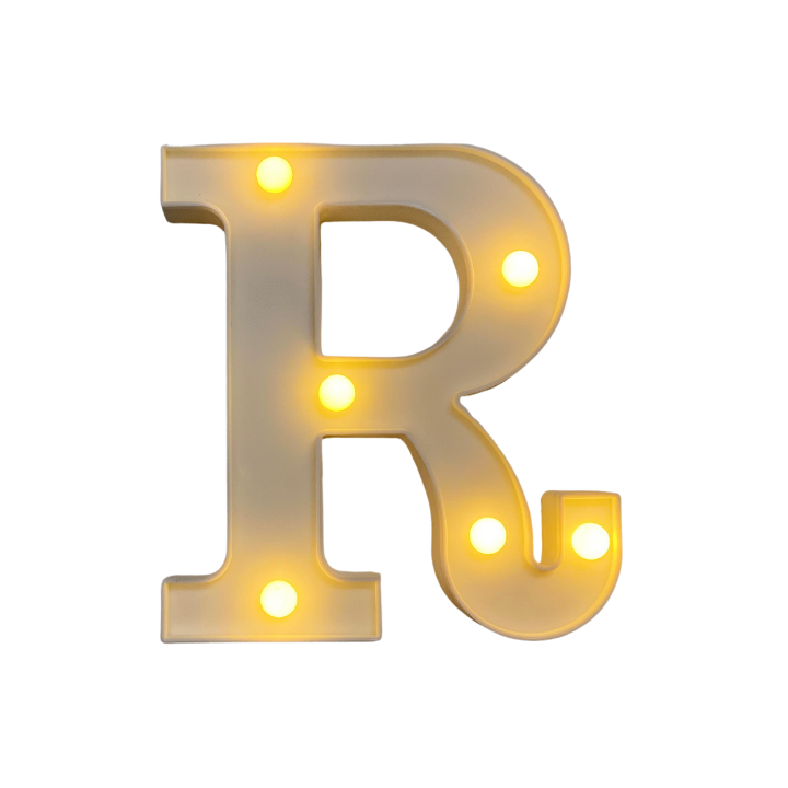 Lámparas de letras