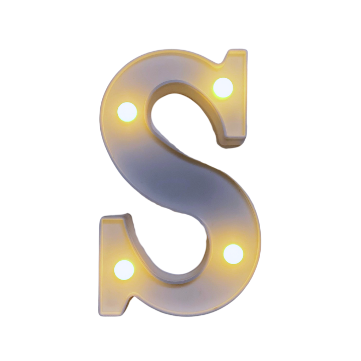 Lámparas de letras