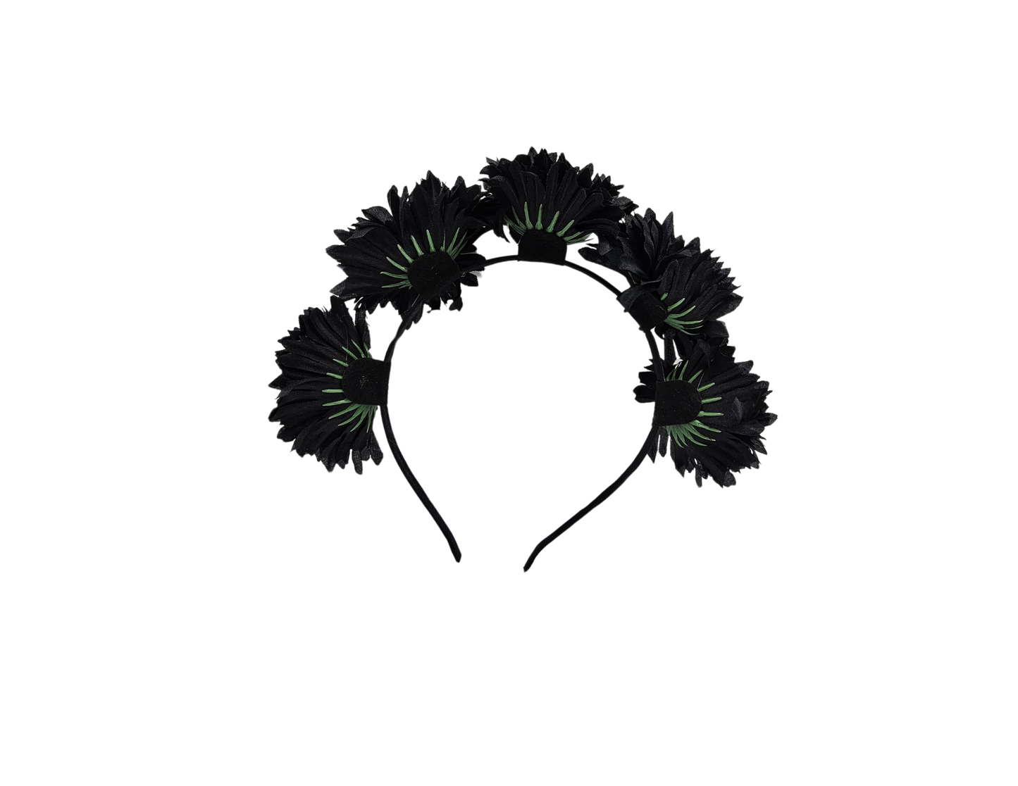 TIARA DE GIRASOLES NEGROS