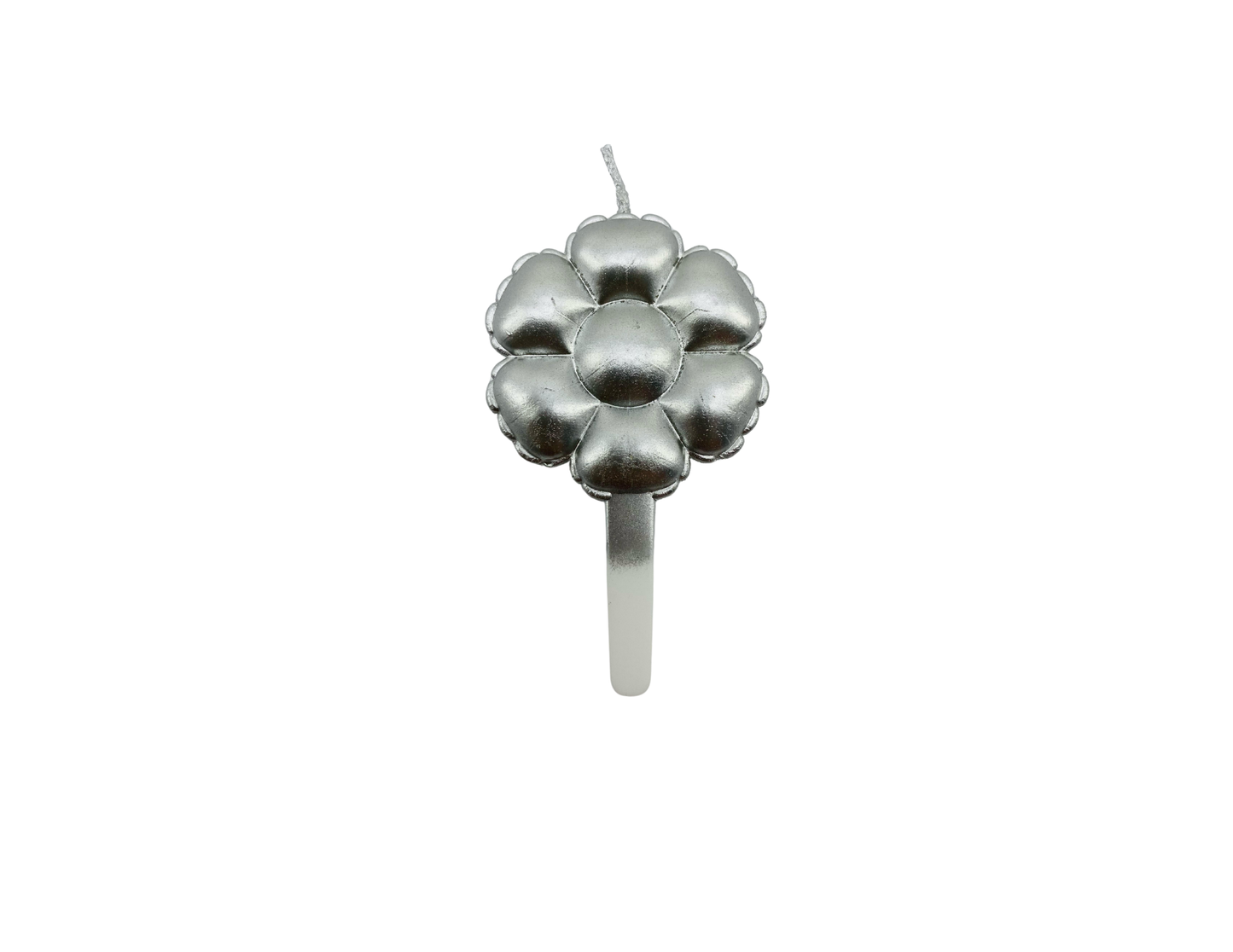 VELA FLOR PLATEADA