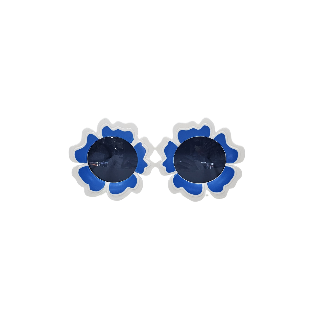 GAFAS FLORES AZULES