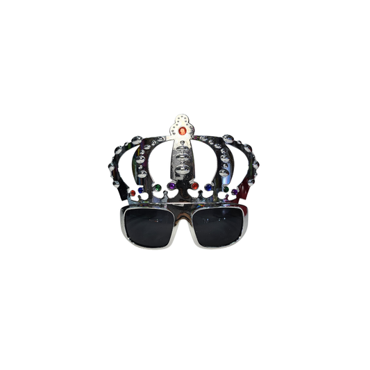GAFAS CORONA REY PLATEADA