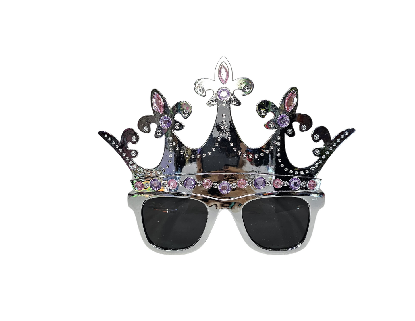 GAFAS CORONA REINA PLATEADA