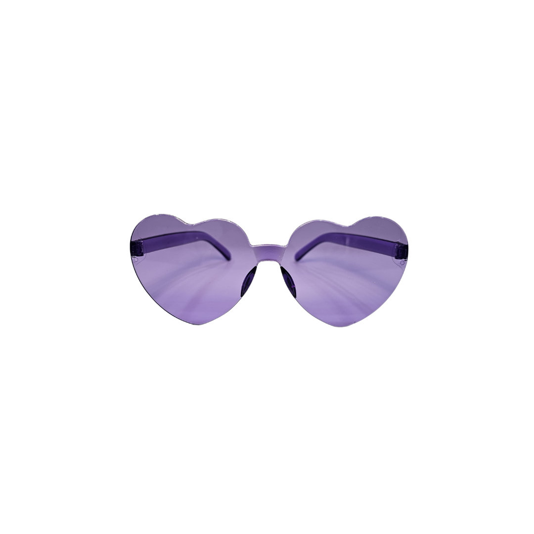GAFAS CORAZON VIOLETA