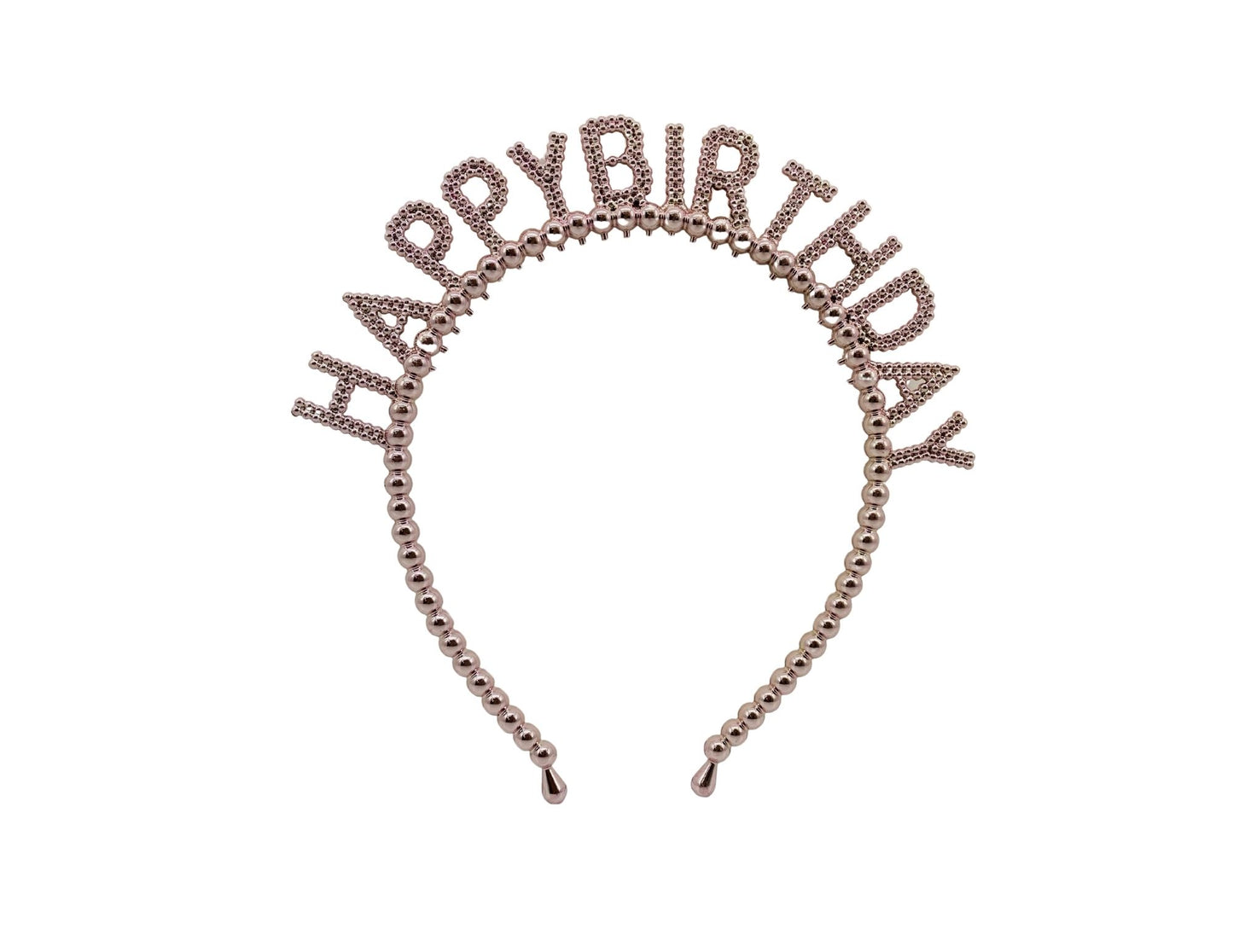 TIARA HAPPY BIRTHDAY PERLAS ORO ROSA "C1"