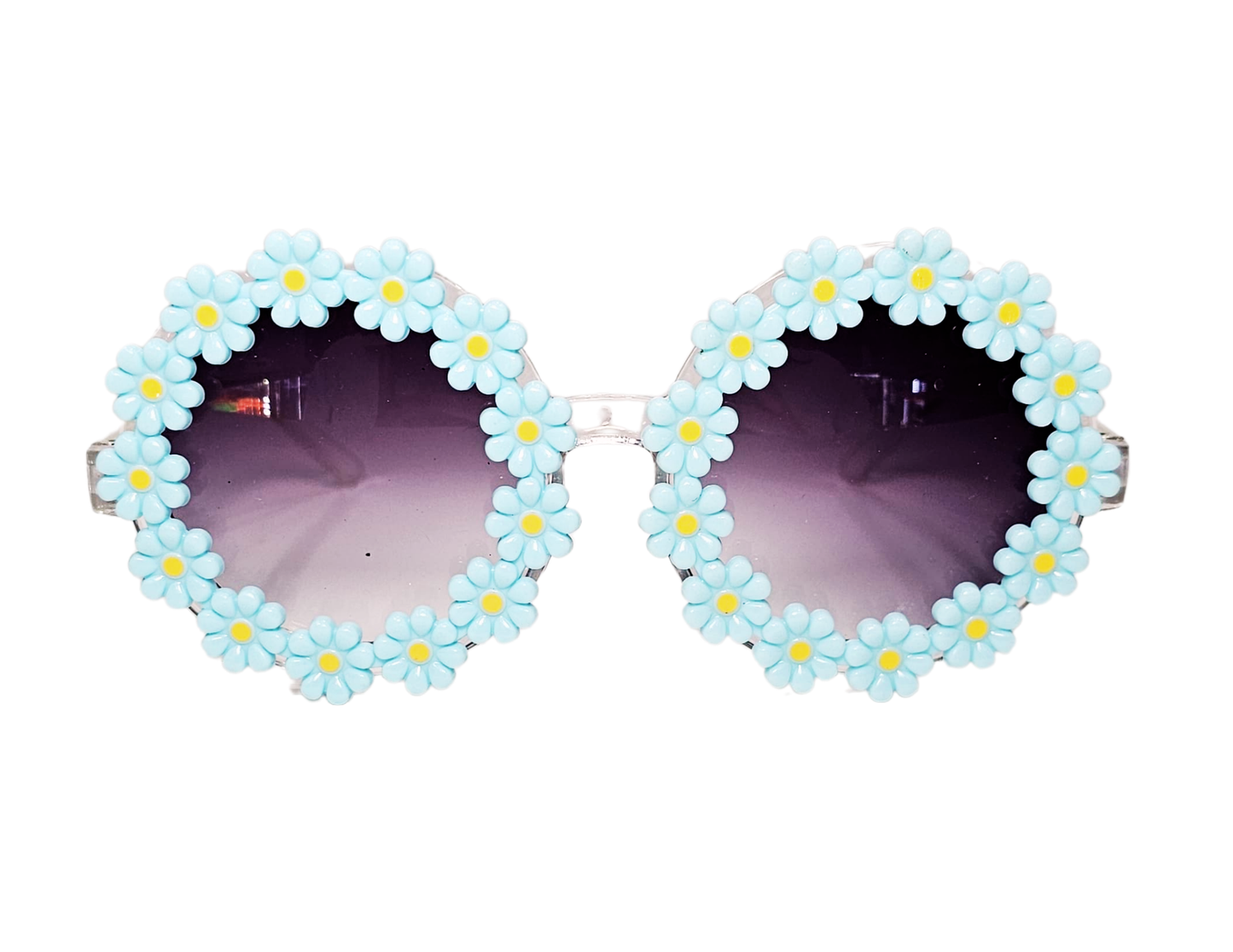 GAFAS BORDE DE FLOR AZUL