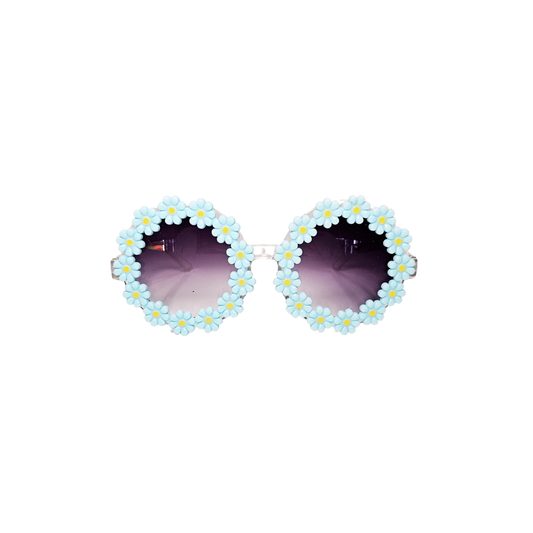 GAFAS BORDE DE FLOR AZUL
