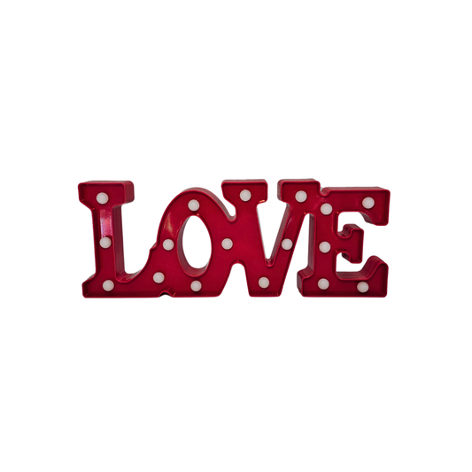 LAMPARA GRANDE LOVE ROJA