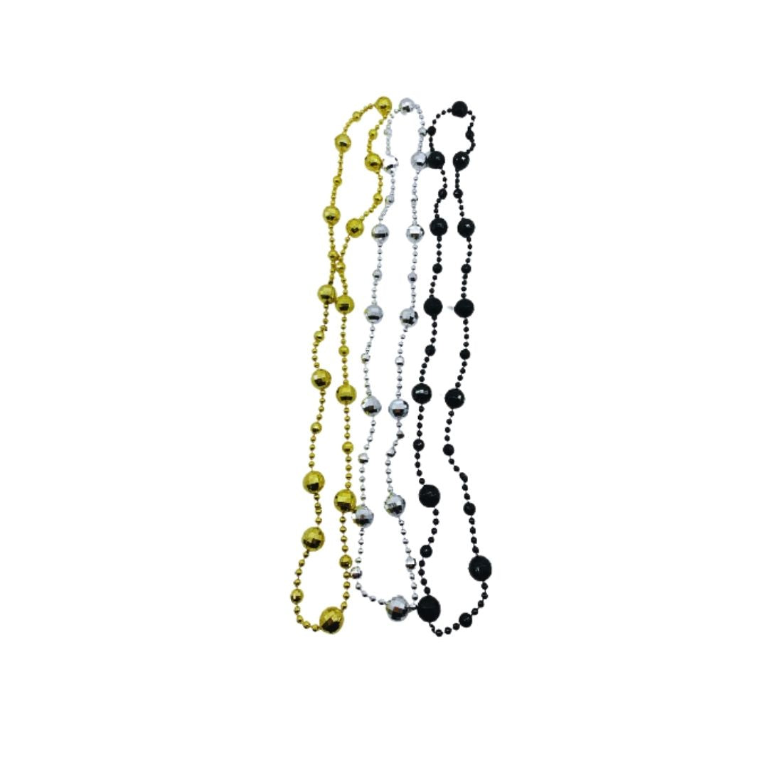 COLLAR BOLAS DISCO PEQUEÑAS X3