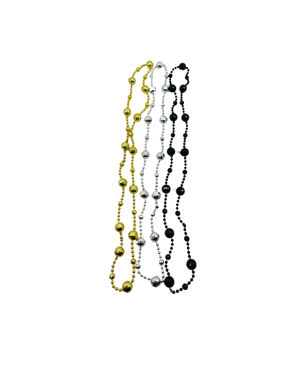 COLLAR BOLAS DISCO PEQUEÑAS X3