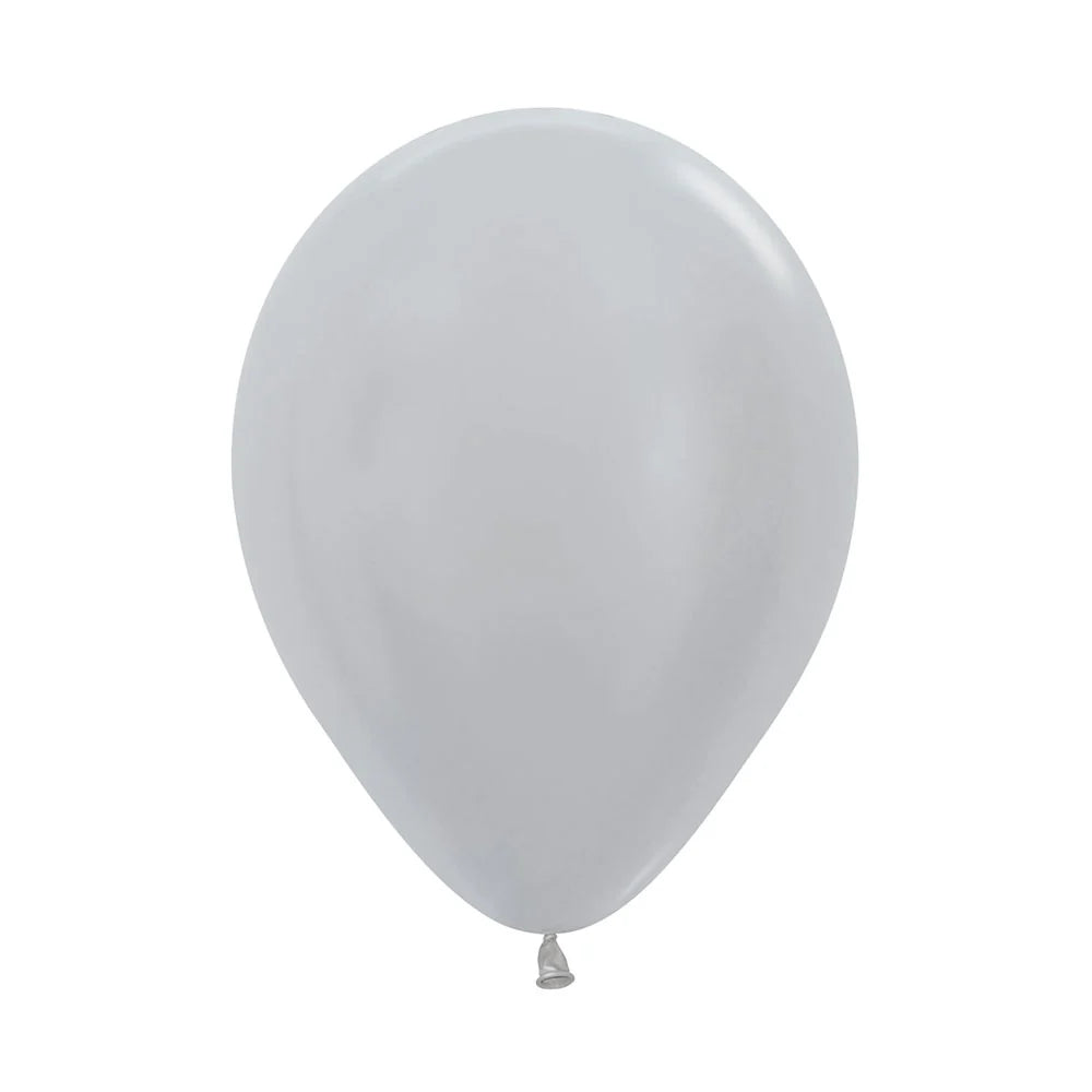 GLOBO R-24 SATIN PLATA X3