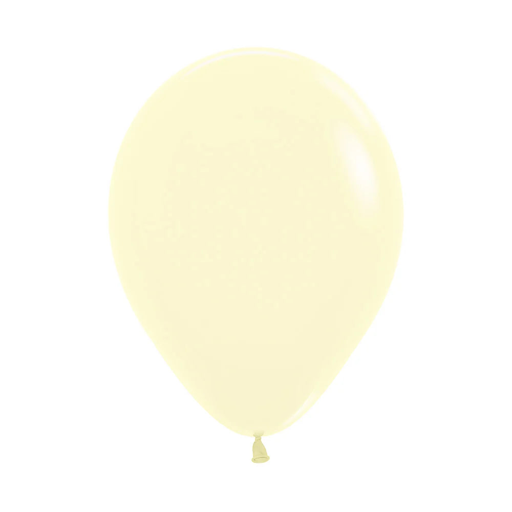 GLOBO R-24 PASTEL MATE AMARILLO X3