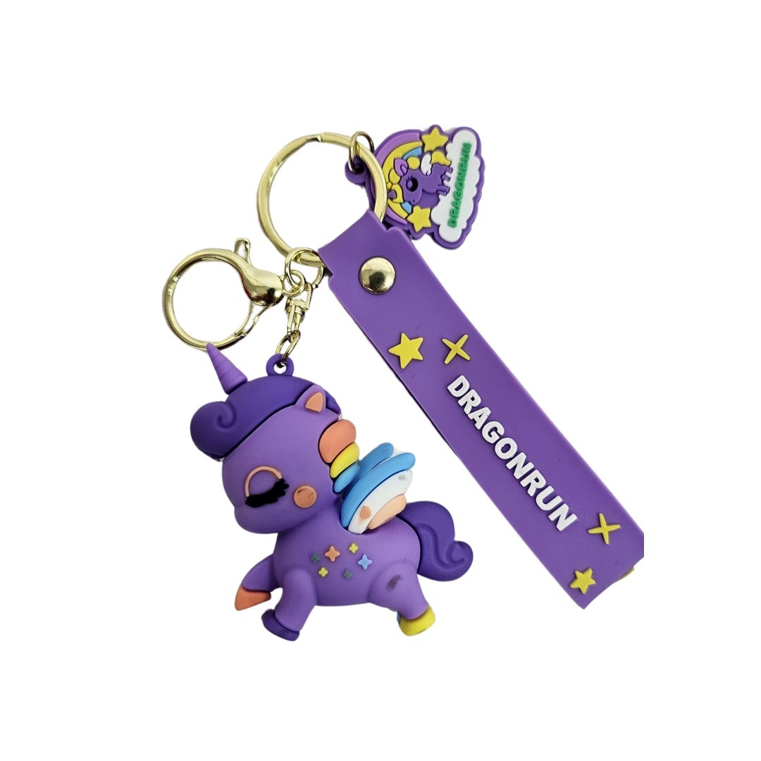 LLAVERO UNICORNIO VIOLETA