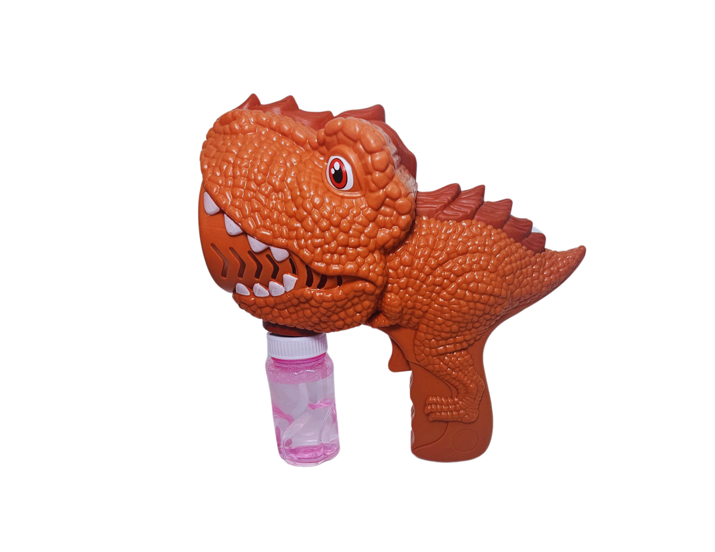 BURBUJERO PISTOLA DE DINOSAURIO CAFÉ
