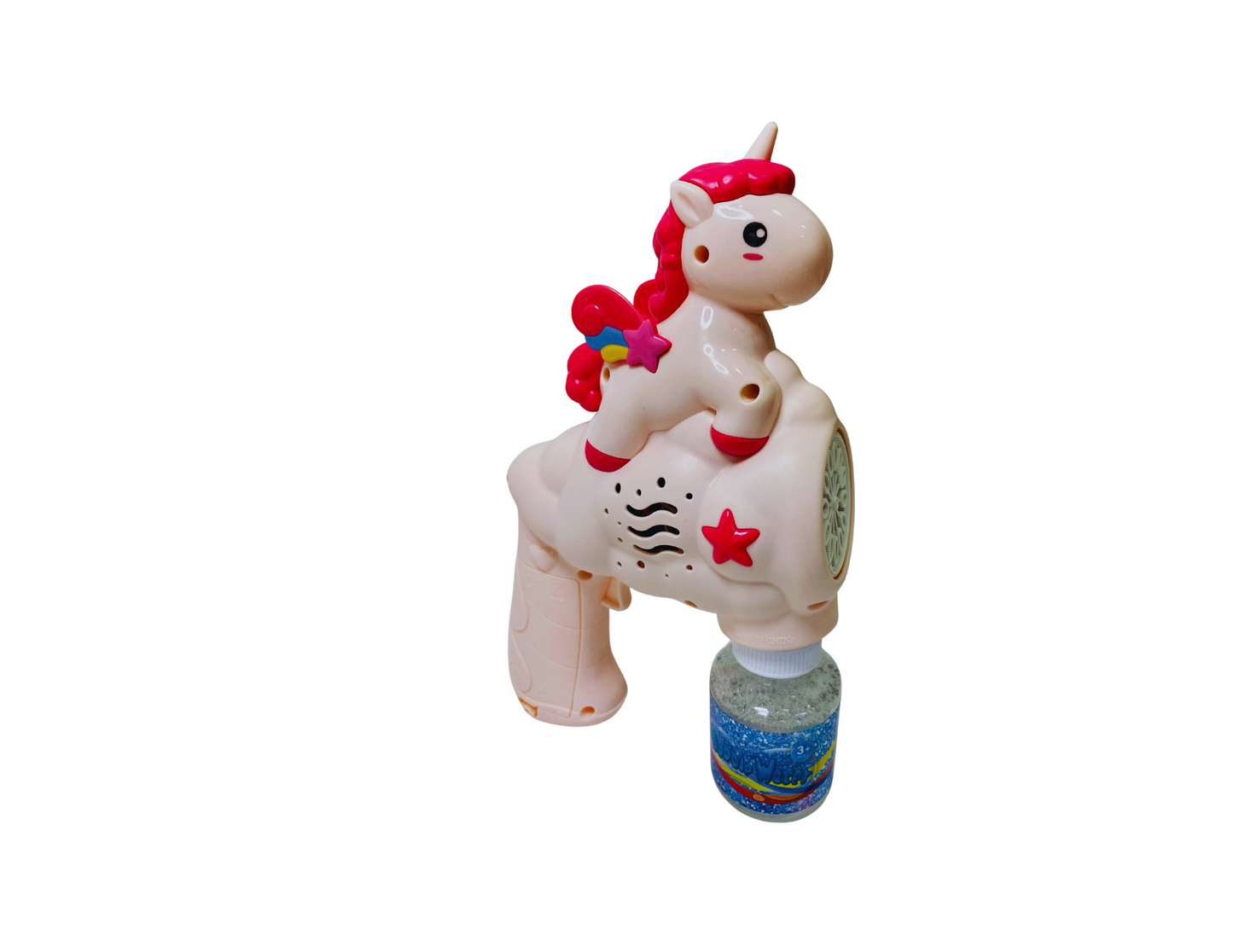 BURBUJERO PISTOLA DE UNICORNIO ROSADO