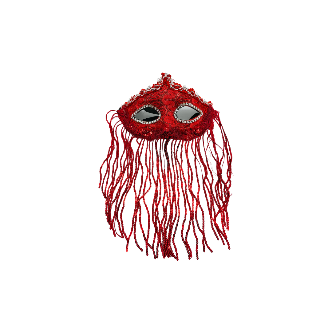 ANTIFAZ ROJO CON TIRAS