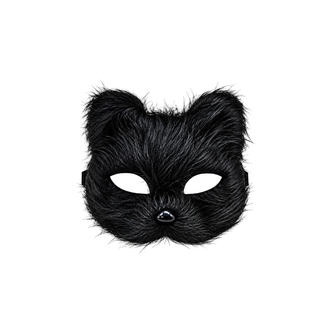 MASCARA GATO PELUDA NEGRA