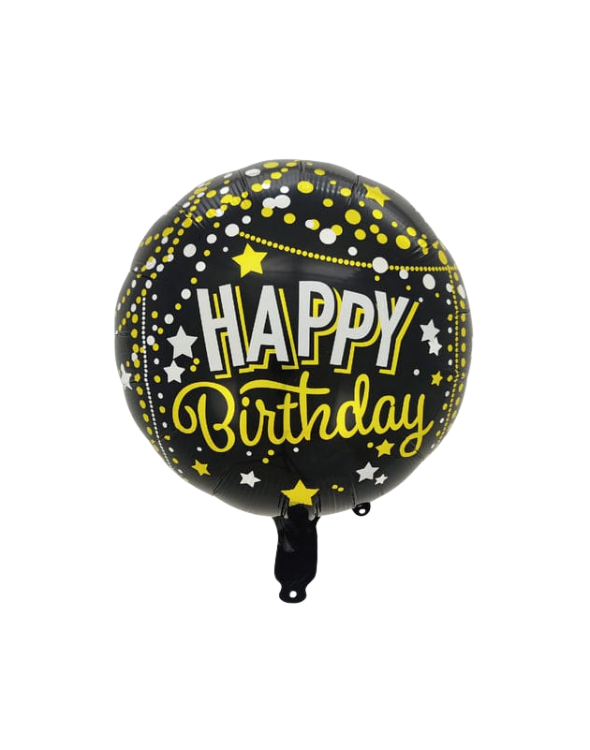 GLOBO MET 22" COR /RED/ CUAD ESTAMPADO