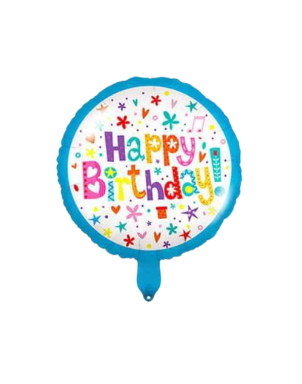 GLOBO MET 22" COR/RED/CUAD ESTAMPADO 2