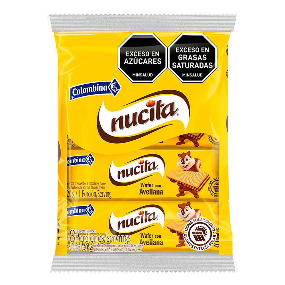 GALLETA NUCITA WAFER X8 "QAP"