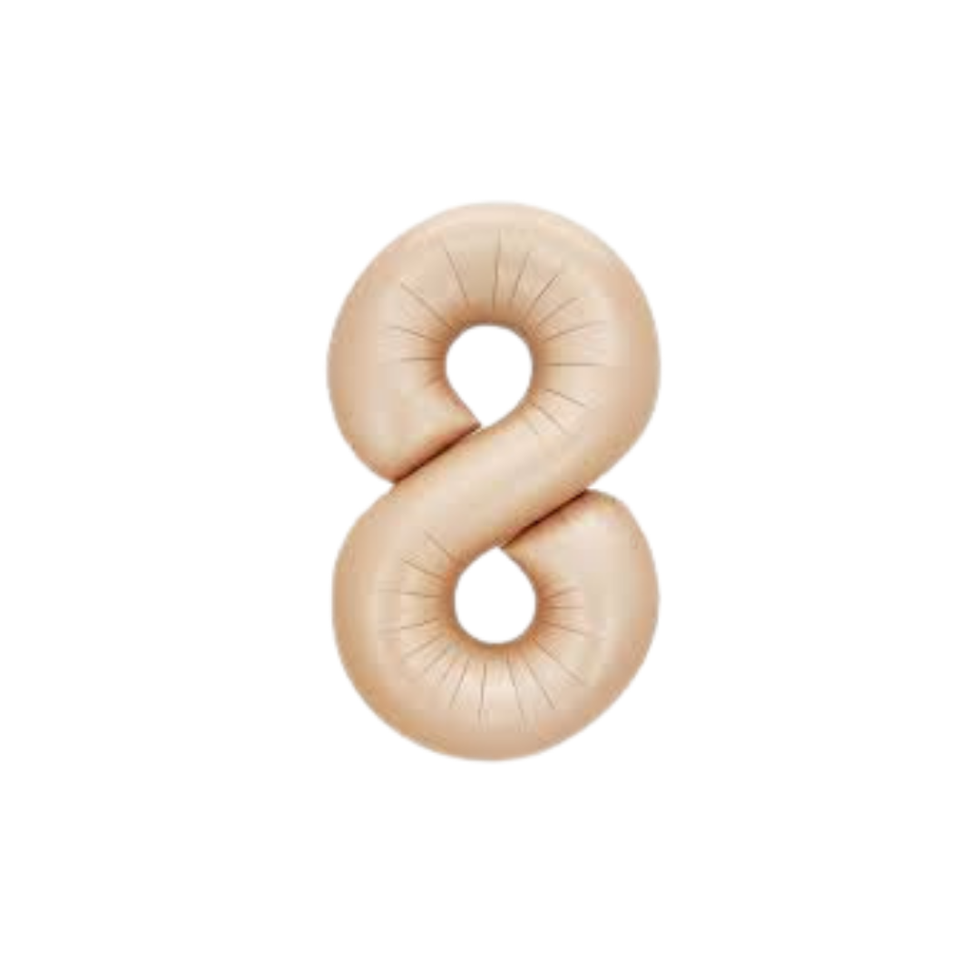 GLOBO MET. MEDIANO NUMERO 8 ARENA