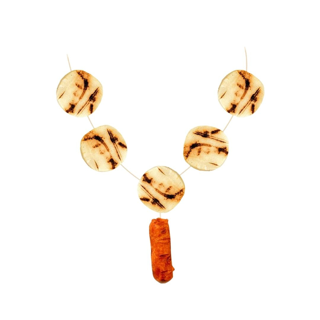 COLLAR DE AREPAS CON CHORIZO