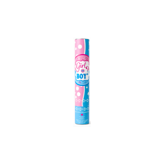 LANZA CONFETI 30 CM REVELACION DE SEXO