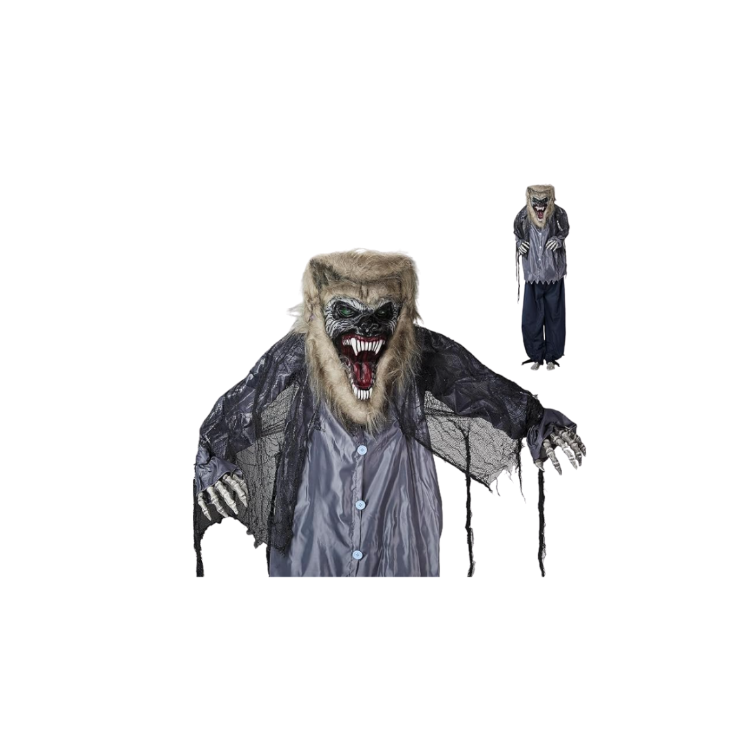 HOMBRE LOBO CON LUZ, SONIDO Y MOVIMIENTO