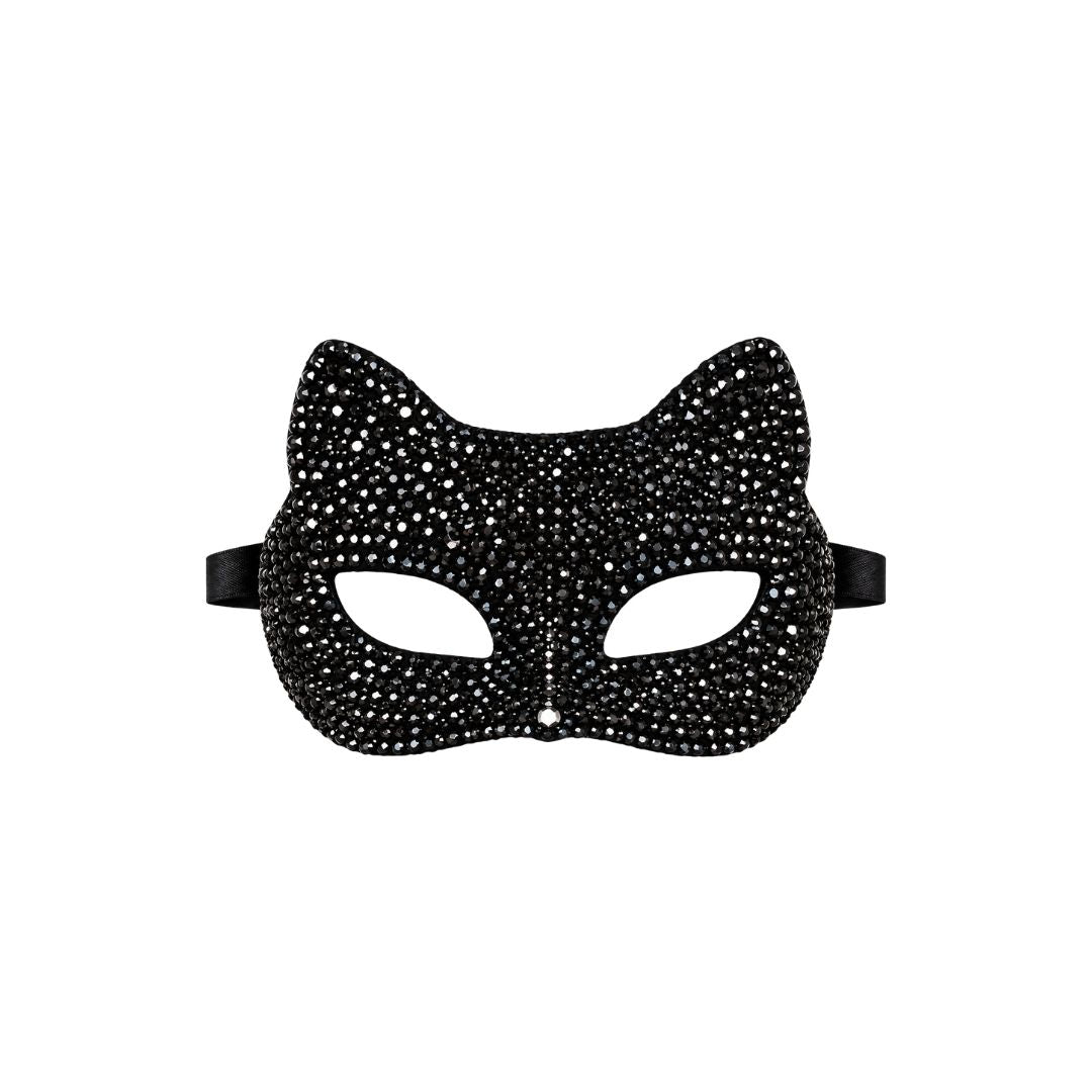 MASCARA GATO CON PERLAS