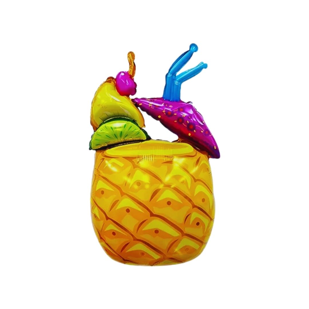 GLOBO METALIZADO PIÑA COLADA TROPICAL 50X80CM "A"
