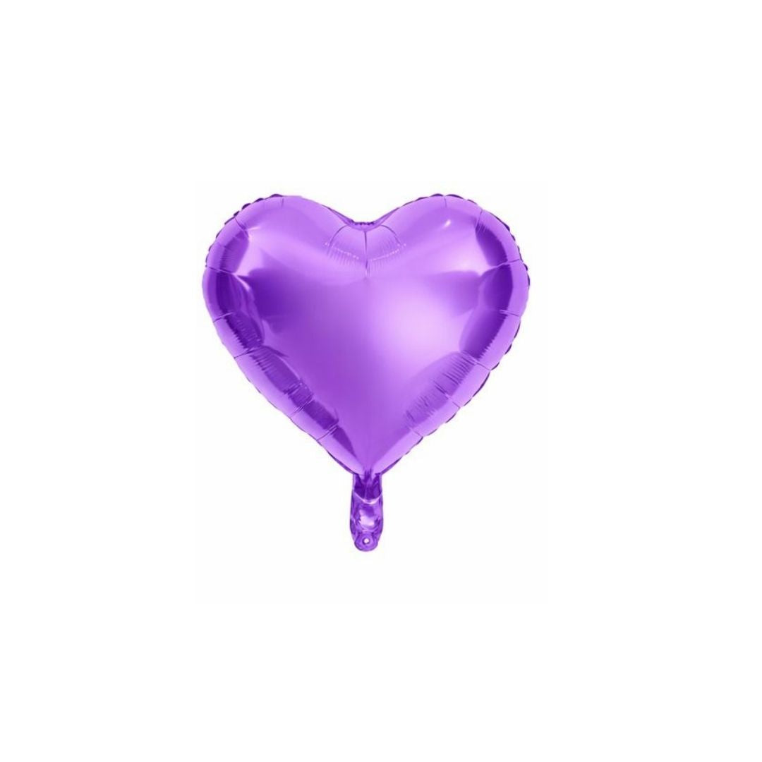 GLOBO DE CORAZON PEQUEÑO VIOLETA - 10"