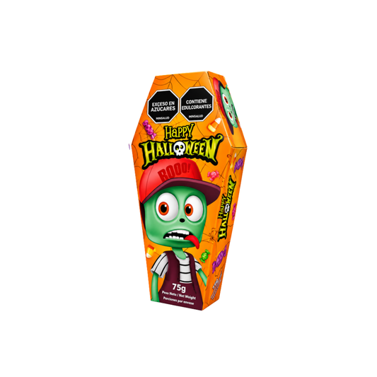 ESTUCHE ATAUD CON DULCES HALLOWEEN