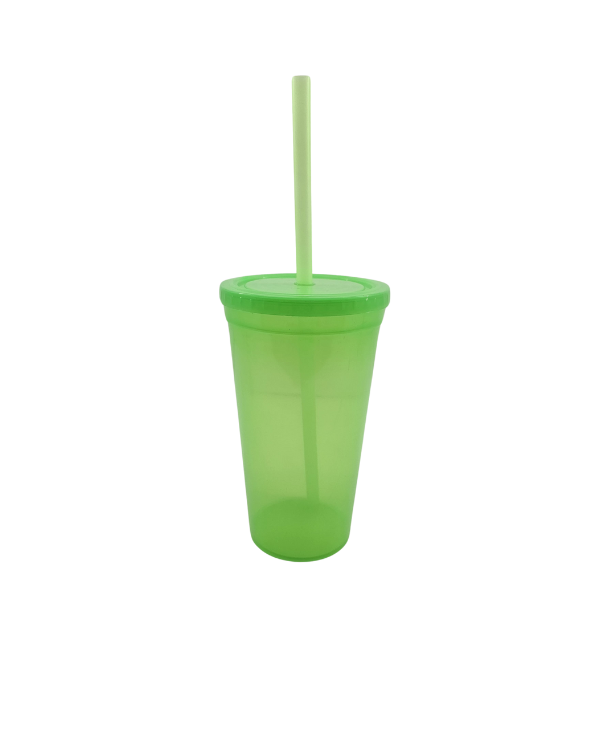 VASO PITILLO NEON LISO VERDE