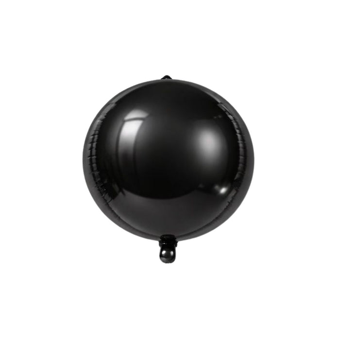 GLOBO METALIZADO ORBI NEGRO 24"
