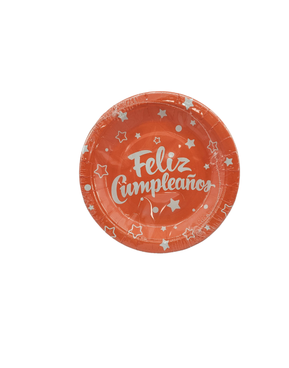 PlATO CARTON F.C NEON NARANJA