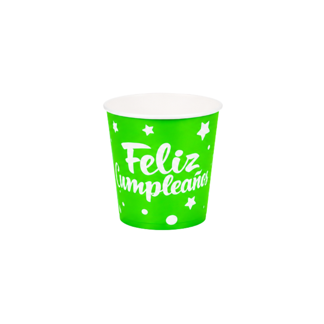 VASO CARTON F.C NEON