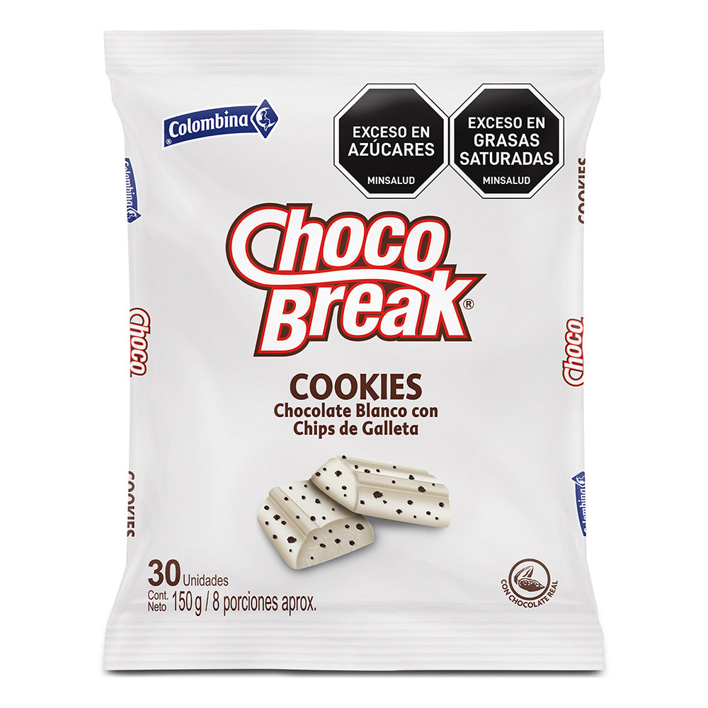 CHOCO BREAK BLANCO COOKIES X30 "QAP"