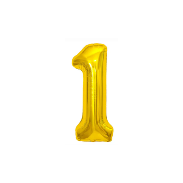 GLOBO MET. MEDIANO NUMERO 0 DORADO