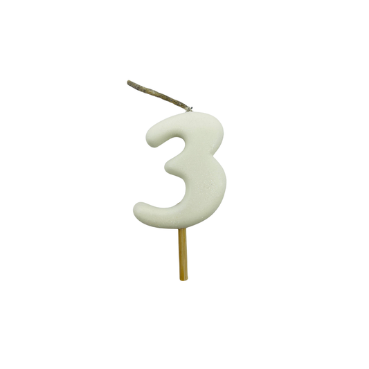 VELA MEDIANA NUMERO 3 BLANCO